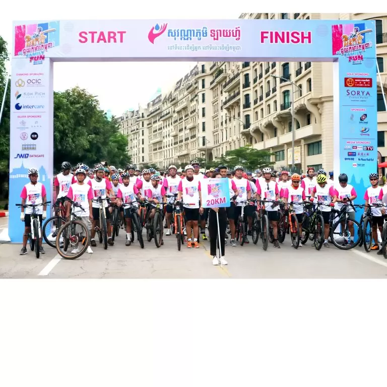 Sovannaphum Life organized the successful completion of its annual charity event, the “Family Fun Bike 2023” For Cambodian children